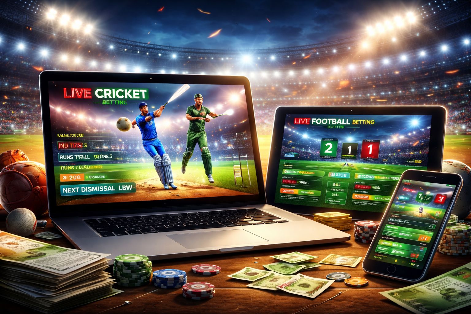 Bóng Đá, Cricket, Và Thị Trường Hàng Ngày Sẵn Sàng Hành Động